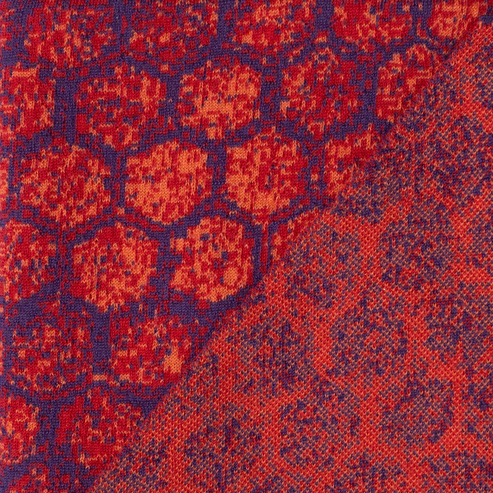 WABE Dreieckschal, rot–violett–orange